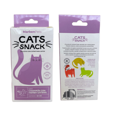 Marbenpets Cat Snack Galletas Camaron con Hierba