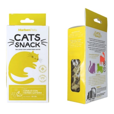 Marbenpets Cat Snack Galletas Conejo con Hierba