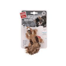 Juguete Gato Gigwi Catch and Scratch Ardilla Catnip con Campana