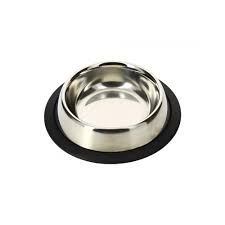 Marbenpets Plato Acero Inox Diseno Gato2