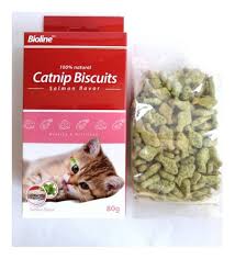 Snacks Gato Bioline Catnip Biscuits Salmon