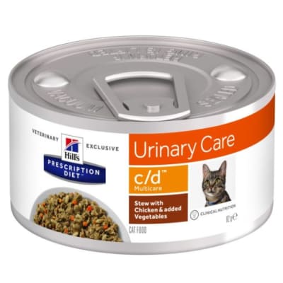 Alimento Humedo Medicado Gato Hills Urinary Care C/D Lata (156gr)1