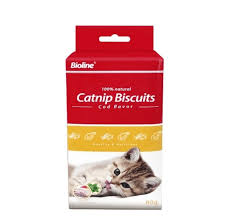 Snack Gato Bioline Catnip Biscuit Bacalao