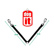 Correa Perro Dogit Trailla Doble Negra2