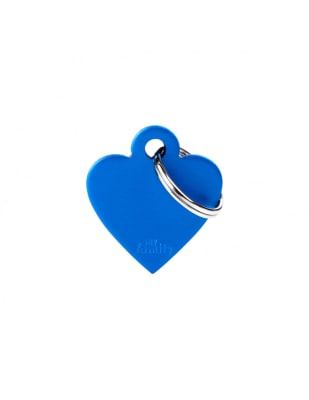 Placa My Family Small Heart Aluminum Blue1