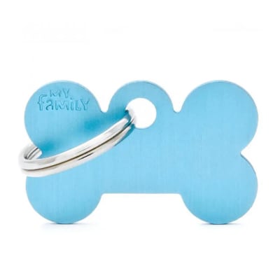 Placa My Famil Small Bone Aluminum Light Blue1
