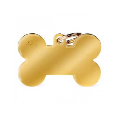 Placa My Family XL Bone Golden Brass