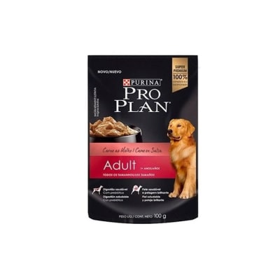 Alimento Humedo Perro Pro Plan Dog Adulto Carne Pouch