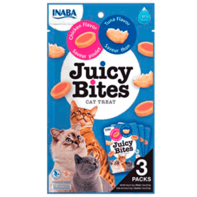 Snacks Gatos Juicy Bites Pollo y Atun