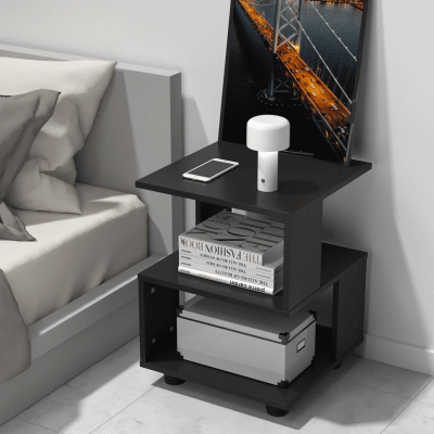 VELADOR LIBRERO MODERNO ENZO NEGRO