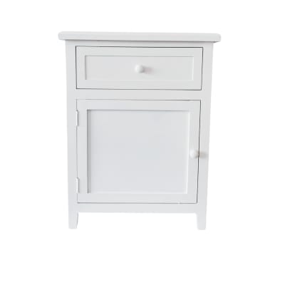 VELADOR DORMITORIO RECCO CAJON+PUERTA IZQUIERDO BLANCO