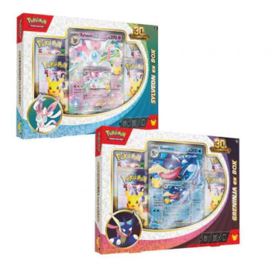 Pokémon TCG: 30th Celebration - ex Box (Sylveon ex o Greninja ex) - Segunda PreVenta