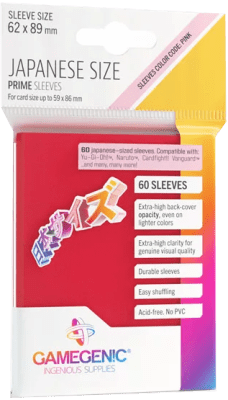 Protectores Japanese Size Gamegenic - Rojo