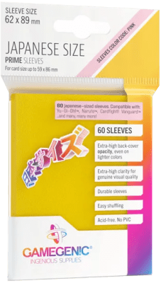 Protectores Japanese Size Gamegenic - Amarillo