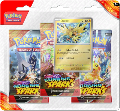 Pokémon TCG: Blister 3 sobres Surging Sparks