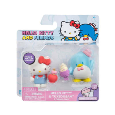 Hello Kitty Pack 2 Figuras: Hello Kitty & Tuxedosam