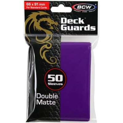 Protectores Deck Guard Doble Matte - Morado