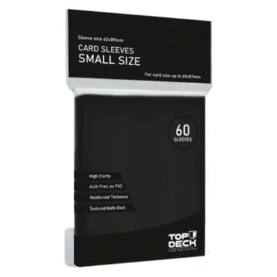 Protectores Top Deck Small (60) - Negro