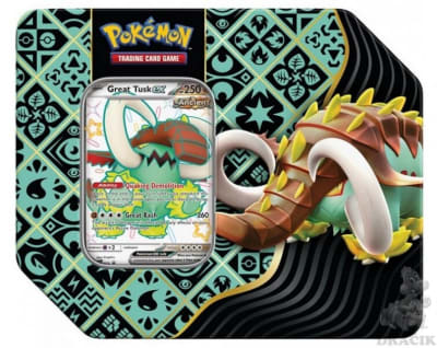 Pokémon TCG: Paldean Fates Tin - Great Tusk ex