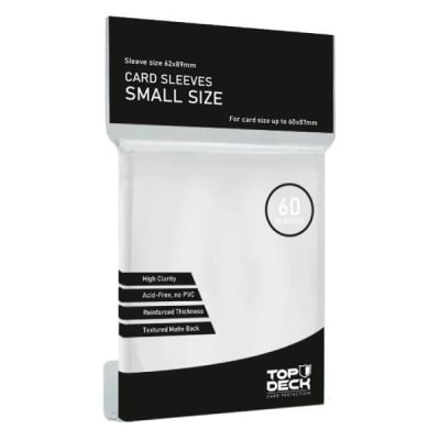 Protectores Top Deck Small (60) - Blanco
