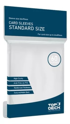 Protectores Top Deck Standard (60) - Blanco
