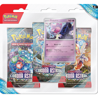 Pokémon TCG: Blister 3 Sobres Español Corona Astral