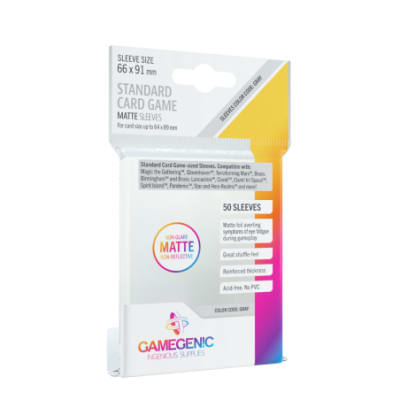 Protectores Standard Matte Gamegenic - Transparentes