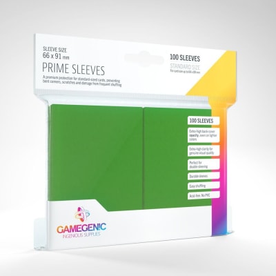 Protectores Standard Prime Sleeves Gamegenic - Verde