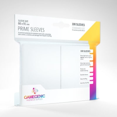 Protectores Standard Prime Sleeves Gamegenic - Blanco