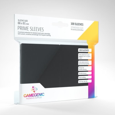 Protectores Standard Prime Sleeves Gamegenic - Negro