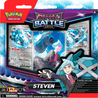 Pokemón TCG - Baraja Combate de Rivales Steven