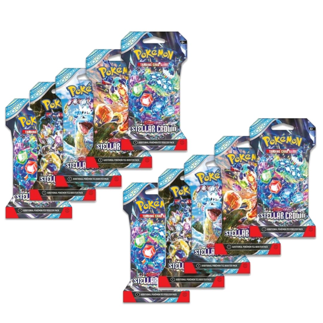 Pokémon TCG - Pack 10 Sobres Ganchera Stellar Crown1