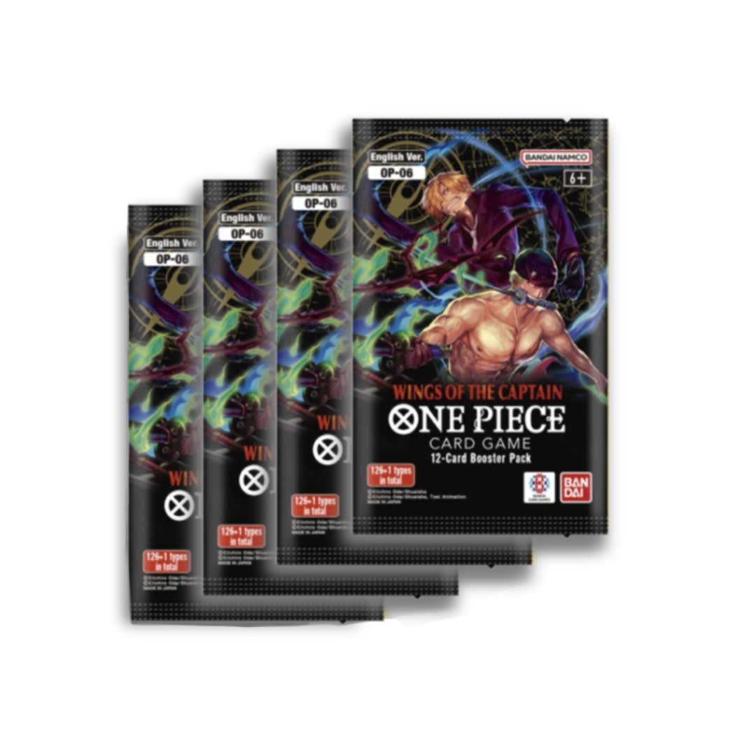 Pack 4 Sobres One Piece Card Game OP06 - Wings of the Captain1