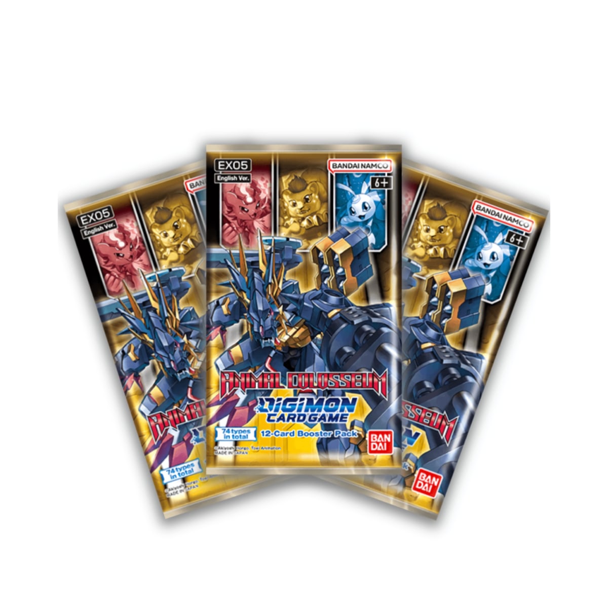 Digimon Card Game - EX05: Animal Colosseum Pack 3 Sobres1