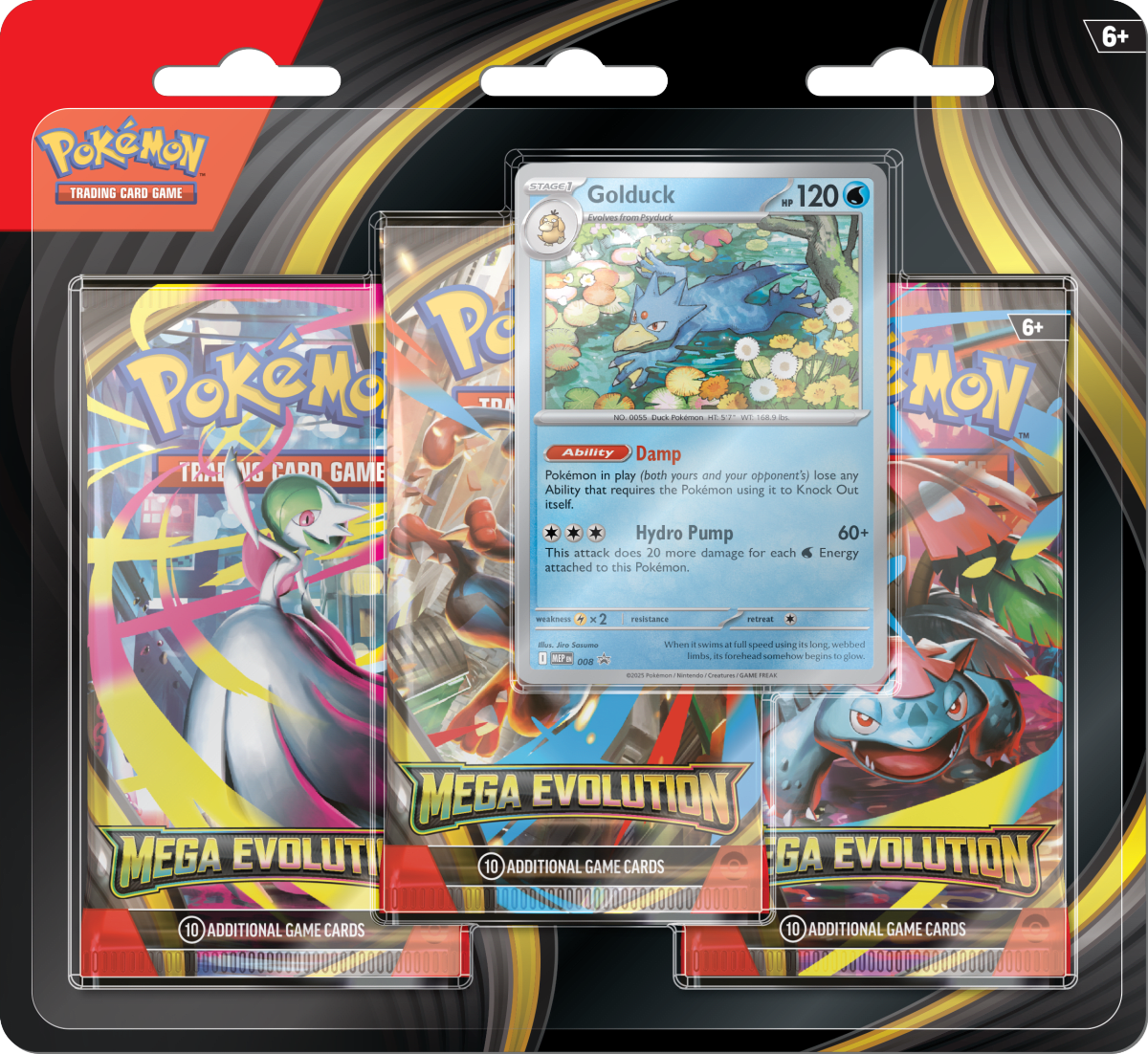 Pokémon TCG - Megaevolution - 3pack Blister (ESP)1