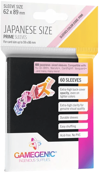 Protectores Japanese Size Gamegenic - Negro1