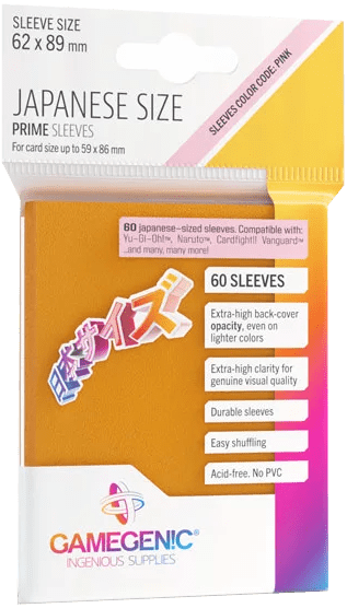 Protectores Japanese Size Gamegenic - Naranja1