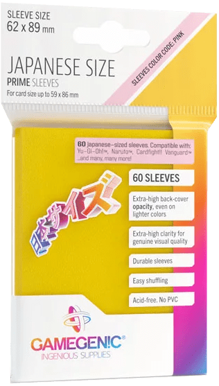 Protectores Japanese Size Gamegenic - Amarillo1