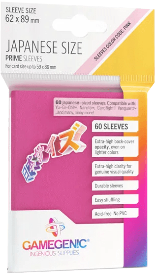 Protectores Japanese Size Gamegenic - Rosa1