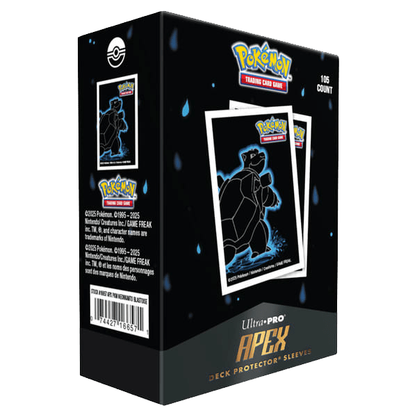 Pokémon TCG - Deck Protectors: Pokémon Apex - Neon Kanto Blastoise1