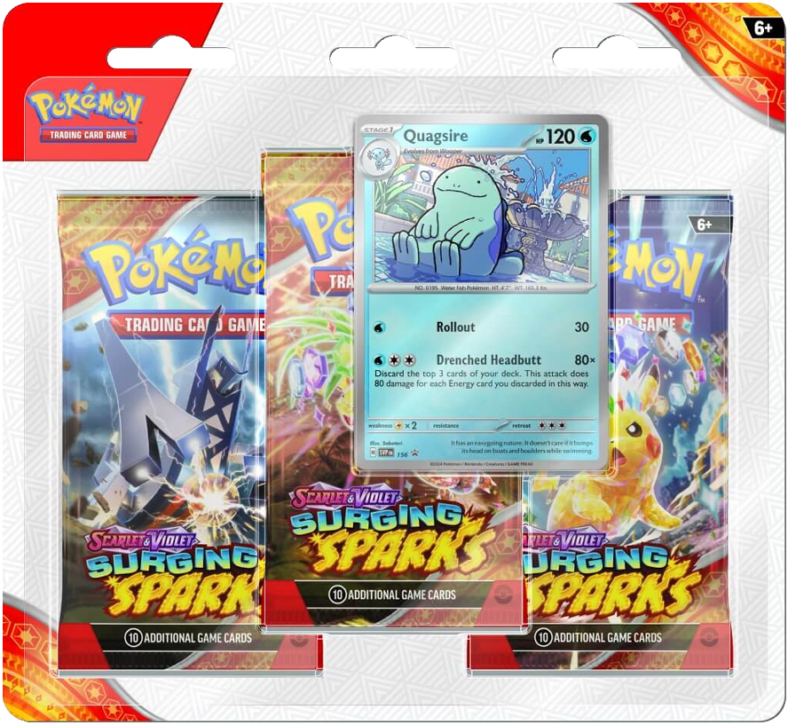Pokémon TCG: Blister 3 sobres Surging Sparks1