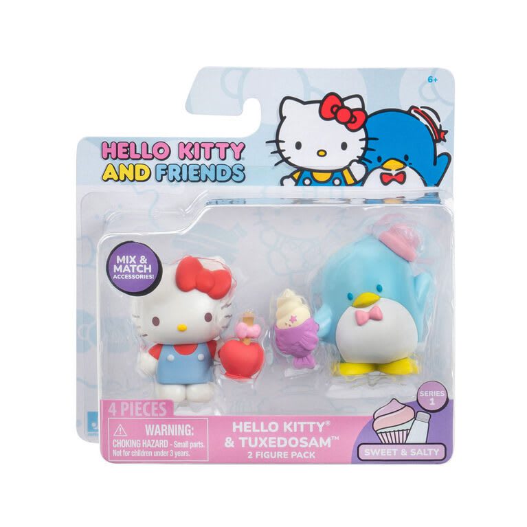 Hello Kitty Pack 2 Figuras: Hello Kitty & Tuxedosam1