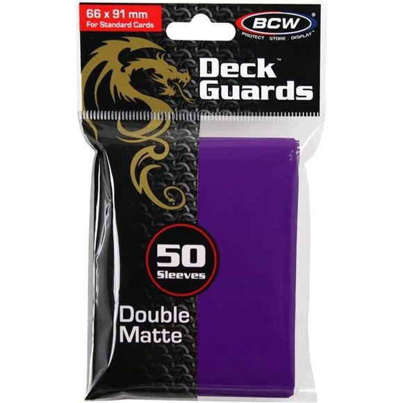 Protectores Deck Guard Doble Matte - Morado1