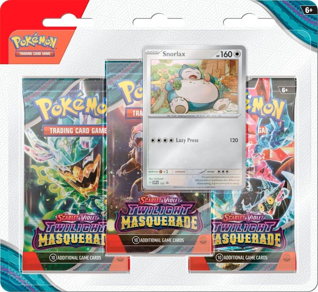 Pokémon TCG: Blister 3 Sobres Inglés - Twilight Masquerade1