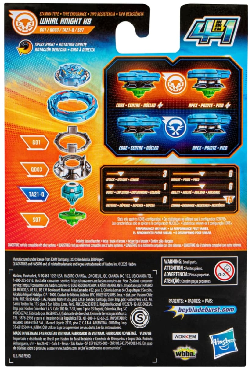 Beyblade Burst QuadStrike Whirl Knight2
