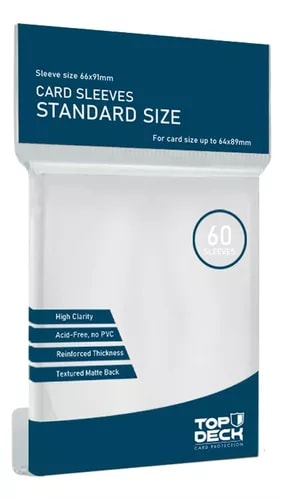 Protectores Top Deck Standard (60) - Blanco1