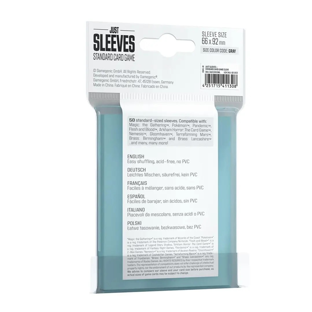Gamegenic: Just Sleeves Standard Card Game Clear2