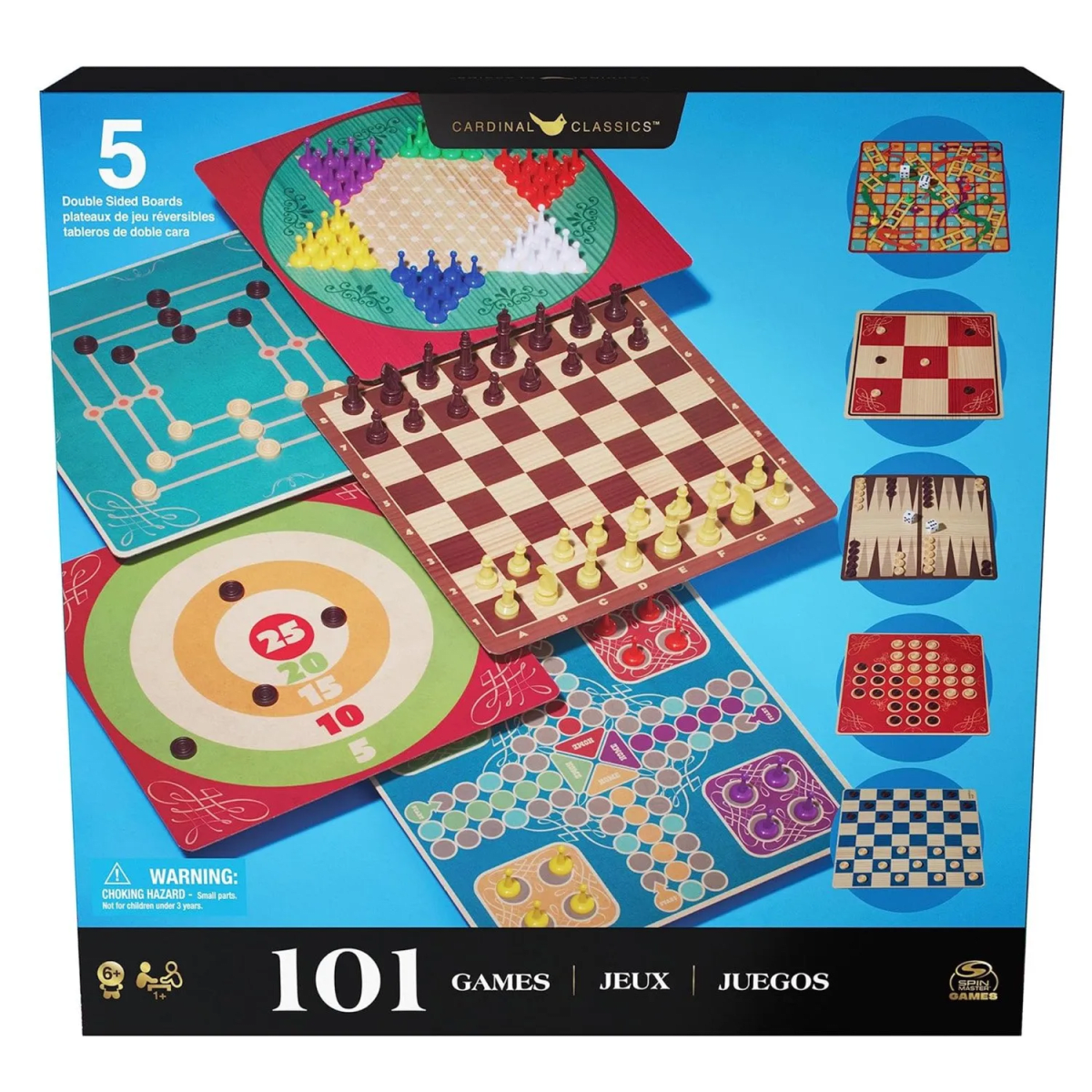 Juegos de Mesa Clásicos - Juego Familiar con 101 Juegos1