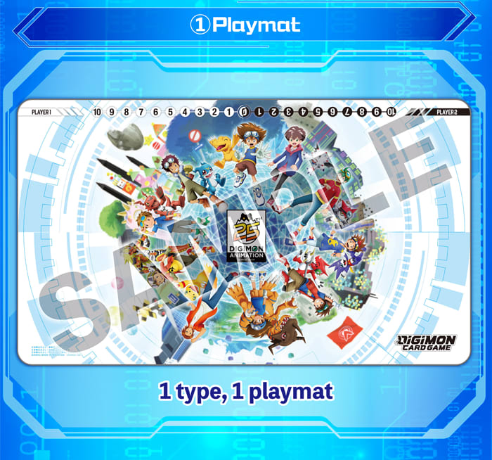 Digimon Card Game - Playmat 25th Animation Anniversary1