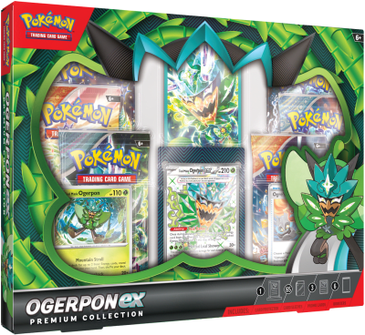 Pokémon TCG: Ogerpon EX Premium Collection - Inglés1